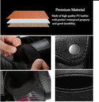 Car Backseat Organizer with Foldable Table Tray,Car Storage Organizer with Tablet Holder,Car Seat Back Protectors Kick Mats,Premium PU Leather Material,Compatible with Most Vehicles