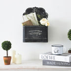 Metal Hanging Storage Baskets Wall Baskets for Mail, Files,Flowers, Books & Accessories, Wall-Mounted Organizer for Entryway,