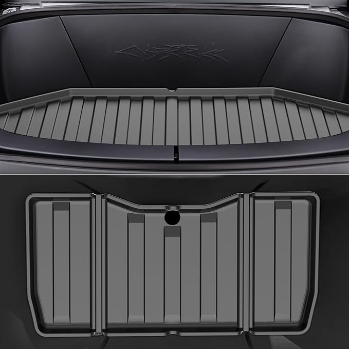 All-Weather TPE Floor Mats 6PCS -Compatible with Cybertruck 2024-2026, Full Coverage Cargo Liner & Frunk Mat Heavy-Duty Anti-Slip Interior Accessories