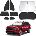 8pcs Car Window Shades for Toyota RAV4 2019-2025, Full Car Window Covers for Privacy, Sunshades for RAV4 Front Rear Windshield Side Windows to Block UV and Protect Privacy