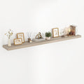 72 Inch Floating Shelves, 3D Textured Wood Grain, 72"x9.25"x1.5" Inch Deep Floating Shelves for Wall, Wooden Shelves for Bath