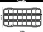 Vehicle Rigid MOLLE Panel, Tactical Gear Car Sun Visor Organizer, EDC Pouch Tool Holster, Storage Holder Visor for Truck Equipment Mount Plate Modular Storage Shelf (Visor Panel)