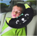 Car Seat Belt Pillow Cover for Kids Shoulder Neck Support Protector Pad Soft Car Safety Belt Sleeping Head Cushion Auto Pillow for Travel Airplane Pushchair