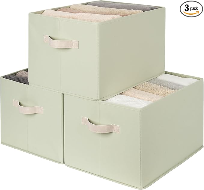 StorageWorks Storage Basket for Shelves, Closet Organizers and Storage Baskets, Organization and Storage Bins for Closet, Fab