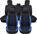 Coverado Car Seat Covers Full Set, Leather RAM 1500 Seat Covers Protectors Compatible with 2002-2025 Dodge RAM 1500 2500 3500