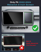 CDEFG UPGRADED for Ford Maverick 2022-2024 Center Console Screen Storage Drawer w/Magnet Design Slides Smoothly - Maverick 8"