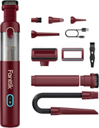 Fanttik Slim V8 APEX Car Vacuum, 4-in-1 Portable Mini Cordless Vacuum with 19000pa Suction Power, Type-C Charge, 2 Suction Mo