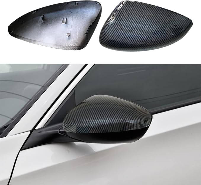 2pc Carbon Fiber Color Replacement Replace substitute displace Type Rearview Mirrors Cover Fit for Honda Accord 2018 2019 2020 2021 2022 2023 2024 2025