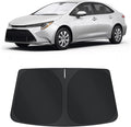 TINGLU Sun Shade for Toyota Corolla 2020-2025 2026(Not for Corolla Cross) Accessories Windshield Sun Shade Window Shade UV Rays Protection Sun Visor Cover with Steering Wheel Sunshade Storage Bag