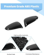 Voodonala for Toyota 4Runner 2017-2023 Side Rearview Mirror Cover Compatible with Toyota 4Runner 2017-2023 (Black)