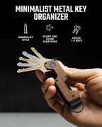 Key Organizer Compact Key Holder Metal Key Chain Minimalist key case key holder for keychain Secures 1-5 Keys