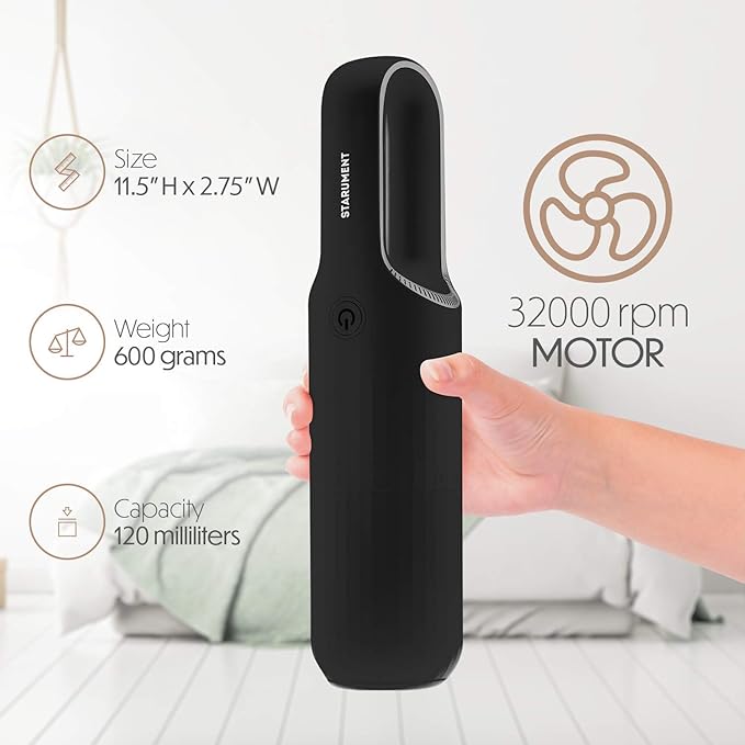 STARUMENT Portable Hand Vacuum Cleaner Handheld Cordless Cleaner for Dust Pet Hair Dirt Home Car Interior Lightweight, Easy t