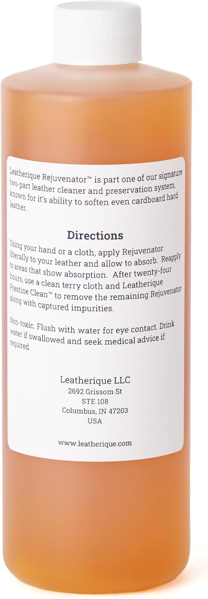 Leatherique Leather Care & Preservation Set - 16 oz | Leatherique Rejuvenator Oil & Prestine Clean 2-Step System | Softens, C