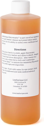 Leatherique Leather Care & Preservation Set - 16 oz | Leatherique Rejuvenator Oil & Prestine Clean 2-Step System | Softens, C