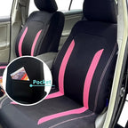4PCS Cooling Car Seat Covers,Breathable Front Seat Covers with Mesh Construction and Foam Padding,Car Seat Protector to Reduc