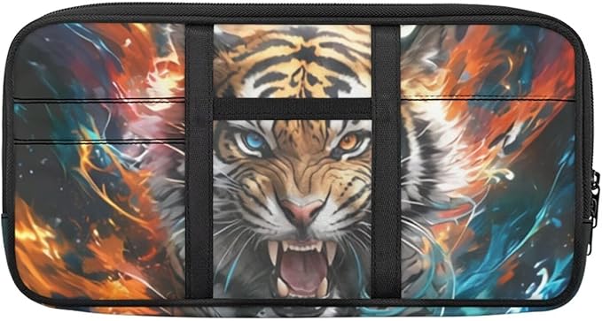 Tiger Visor Organizer for Car Pouch Case Bag Multi-Function Storage Pocket Can Store ID Card,Eyeglasses,Pen,Driving License etc