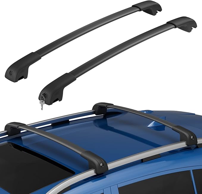 300lbs Lockable Roof Rack Cross Bars Fit for Subaru Crosstrek 2018-2023/ Impreza 2017-2023 with Side Rails, Aluminum Roof Rails Crossbar for Rooftop Cargo Bars Luggage Kayak Bike Racks