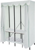 Foldable Portable Wardrobe Closet Rack, 50 * 20 * 68in Freestanding Clothing Storage Organizer for Bedroom,Apartments, Dormit