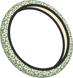 Vintage Groovy Flowers Steering Wheel Cover Cute Universal 15 Inch Car Accessories Protector for Women Fit Auto SUV Sedan Van