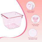 Kitchen Desk Drawer Organizers Storage for Office, Small Acrylic Vanity Trays Makeup Organizer for Drawer Bathroom Plastic Ma
