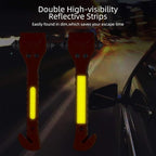 Safety Hammer, 10 Pack Car Emergency Escape Tool Car Window Breaker and Seat Belt Cutter with Light Reflective Tape for Famil