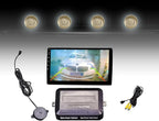 LCD Parking Sensor Kit - Displays Data on Original Screen, Easy Rear Installation, Compatible with CVBS Cameras (Not for AHD)