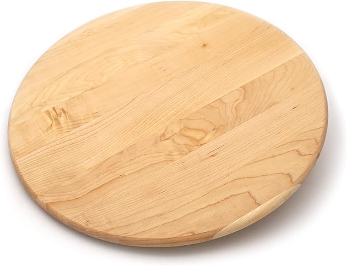 J.K. Adams Wood Lazy Susan Turntable for the Kitchen Table and Countertop, Maple, 18"
