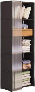 Portable Closet Wardrobe for Small Room, Clothes Storage Rack, Clothes Organizer Cabinet, Dust-Proof Garment Shelf for Home B