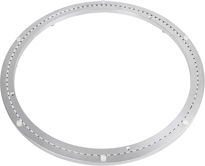 20 Inch Lazy Susan Bearing Aluminum Alloy Rotating Turntable, Non - Slip Mute Metal Bearing Swivel Plate Hardware for Dining 