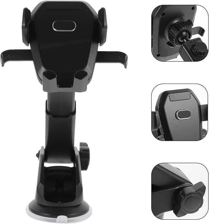 Operitacx Car Dash Cam Suction Cup Mount Holder, Adjustable Multipurpose Dvr Mount for Car Dashboard, Universal Phone and Camera Holder with Strong Suction, Suitable for Travel and Driving