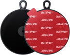 pop-tech Adhesive Dashboard Mounting Disk: 95mm Dash Pad Mount Disc for Suction Cup & Vacuum Phone Holder - 2 Packs 3.74" High Bond Car Sticky Base Plate for Garmin & Tomtom GPS DashCam