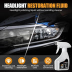 2026 Automotive Headlamp Restoration Fluid Kit, Car Headlight Cleaner and Restorer Coating Spray Kit, Headlight Restoration K