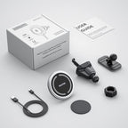 OHLPRO for MagSafe Car Mount Charger iPhone Wireless Car Charger, Stick on Dashboard Magnetic Phone Holder Mount for iPhone 17 Pro Max 16 15 14 Series, 15W Fast Charging, Aluminum Shell