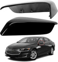 Driver Side Mirror Cover Replacement for Chevrolet Chevy Malibu 2016 2017 2018 2019 2020 2021 2022 2023 2024 2025 - Left Side Mirror Covers, Rear View Mirror Cap Accessories Black