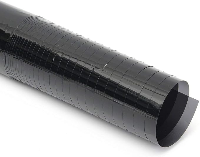 20" Inchx20'Ft (20inc x 240inc)% 20 Black 2Ply Window Tint Film for Car House Office, Heat Blocks Adhesive Scratch Resistant Privacy Sunlight Blackout