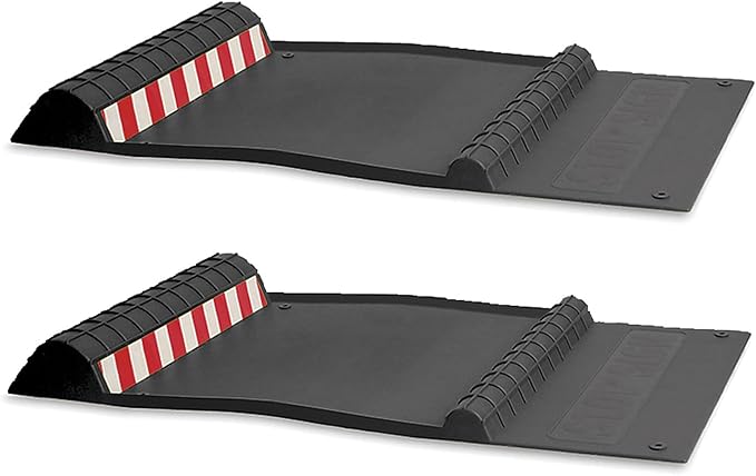 Maxsa 37358-2PK Park Right 21" x 11" x 2" Parking Mat, Black, Amazon Exclusive
