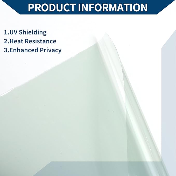 Car Window Tint Film Window Privacy Film Car Carbon 2 PLY PET 24.61 ft x 23.62 Inch 1 Pc Yellow VLT 81% IRR 14% UVR 30%