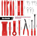 19PCS Trim Removal Tool Set, Car Panel Door Audio Trim Removal Tool Kit, Plastic Pry Tool Kit for Car Panel Dash Door Audio w