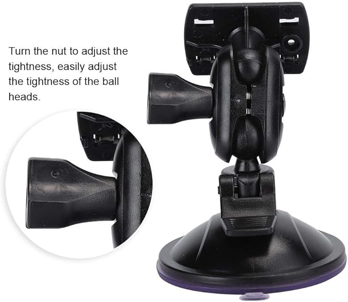 Yoidesu 360 Degree Adjustable Vacuum Suction Cup Dash Cam Mount Holder, Universal Dash Camera Rear View Mirror Mount Holder Kit for Most Dash Camera and Car Camera(Four Claw Head)