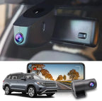 Fitcamx Front 2K+Rear 1080P Dash Cam Adapts for Volkswagen Atlas 2018-2026 & Atlas Cross Sport 2020-2026 (Model A/Slim-Tail),
