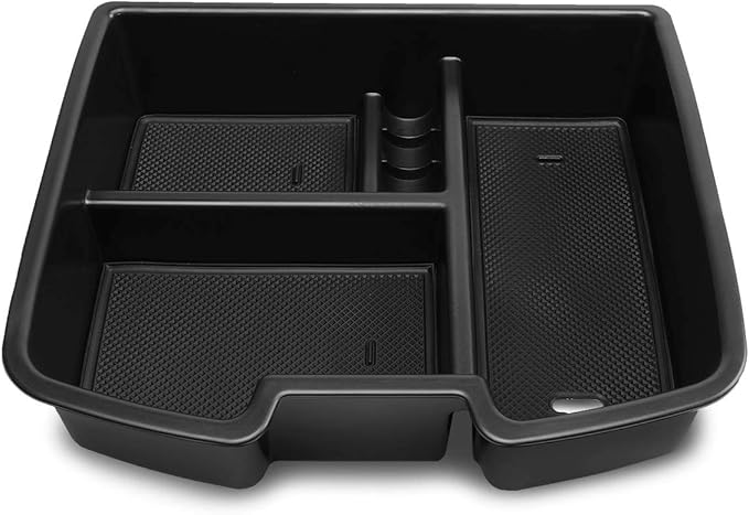 DNA MOTORING Center Console Organizer Tray Compatible with 07-14 Silverado Sierra 1500 2500HD 3500HD, Armrest Storage Box, ZTL-Y-0018