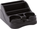Moblorg Small Center Console for Cars, Trucks, Minivans, SUVs, Vehicle Organizer, Cup Holders, Recycled Plastic, Made in USA 