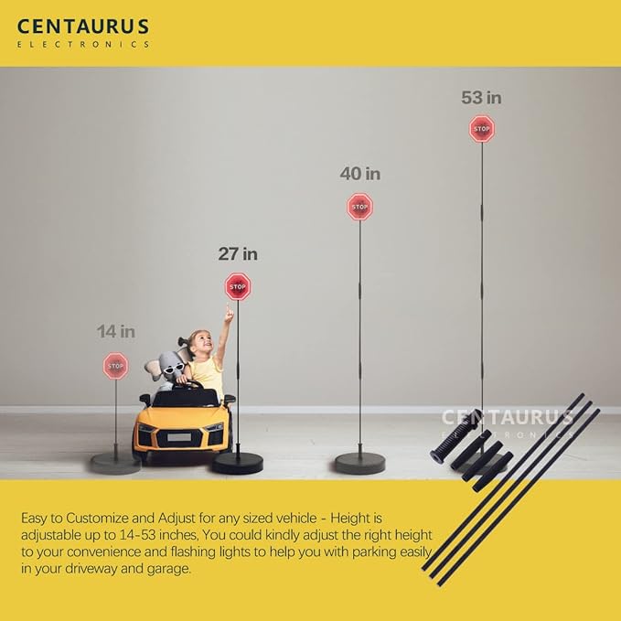 CENTAURUS Garage Parking Assist Led Flashing Garage Parking Sensor Perfect Target Indicator Parking Flashlight System with Ad