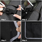Large Capacity Car Trunk Organizer,Six Pockets Trunk Storage Organizer with Adjustable Straps,Wear-Resistant Oxford Fabric Han