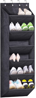 SLEEPING LAMB Shoe Rack for Door with Large Deep Pocket, Hanging Door Shoe Organizer for Closet Hanger, Dorm and Narrow Sneak