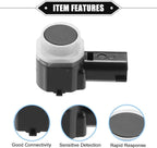 4 Pcs Reverse Parking Assist Sensor Compatible for Ford Explorer 2011-2015, for Ford Flex 2013-2019, Durable ABS Plastic Blac