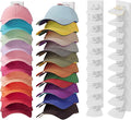 YOUDENOVA 2 Pack Hat Organizer for Baseball Caps, Adhesive or Screw-Mounted Hat Rack Holds 40 Hats, Hat Storage Display for W
