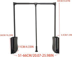 brand Wardrobe lift clothes rack,Pull Down Closet Rod for Hanging Clothes, Retractable Wardrobe Hanger for Cabinet, Aluminium