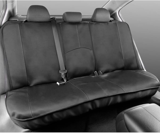 Motor Trend Perfect Symmetry Gray Car Seat Covers, Full Set – Waterproof Neoprene Foam Lining, Durable Front and Back Rear Be