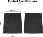 Rear Window Sun Shade Covers Elasticized Breathable Mesh Car Side Window Screens Net UV Protection Sunshade for Jeep Wrangler TJ JK JL & Gladiator JT 1997-2023,2PCS